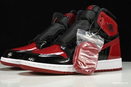 “BRED AIR HIGH PATENT” OG JORDAN 1 0802